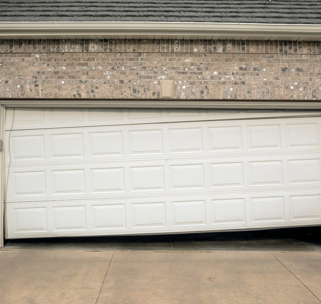 off-balance garage door moving